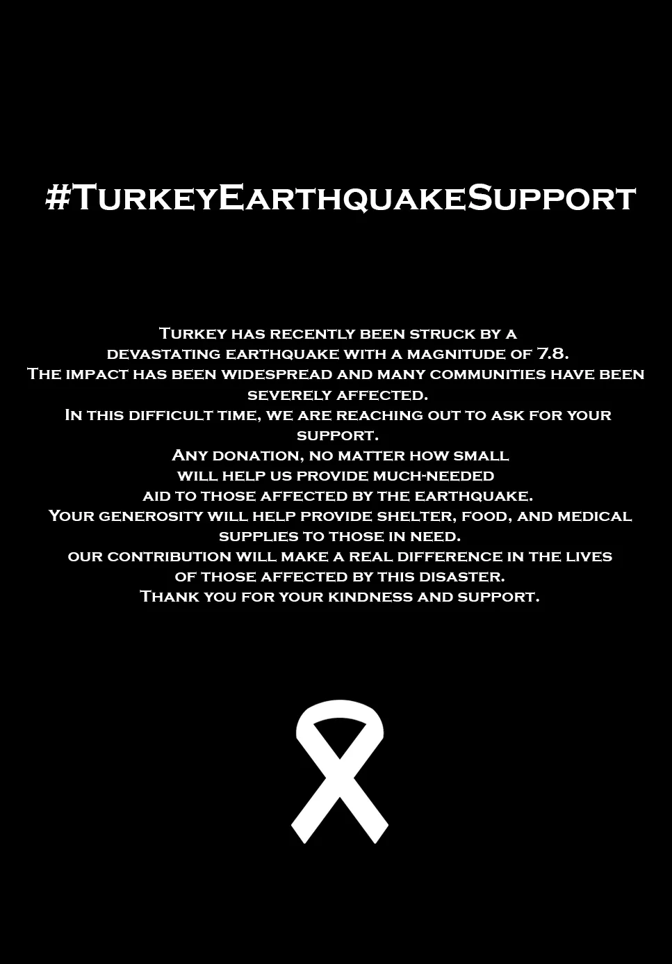 Turkey Earthquake Support